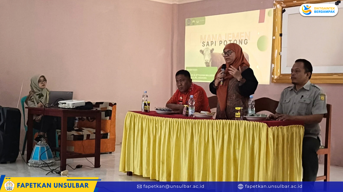 DORONG MODERNISASI PETERNAKAN NASIONAL, DEKAN FAPETKAN BAGIKAN KEPAKARAN DI BIMTEK KMP KEMENTAN GOWA