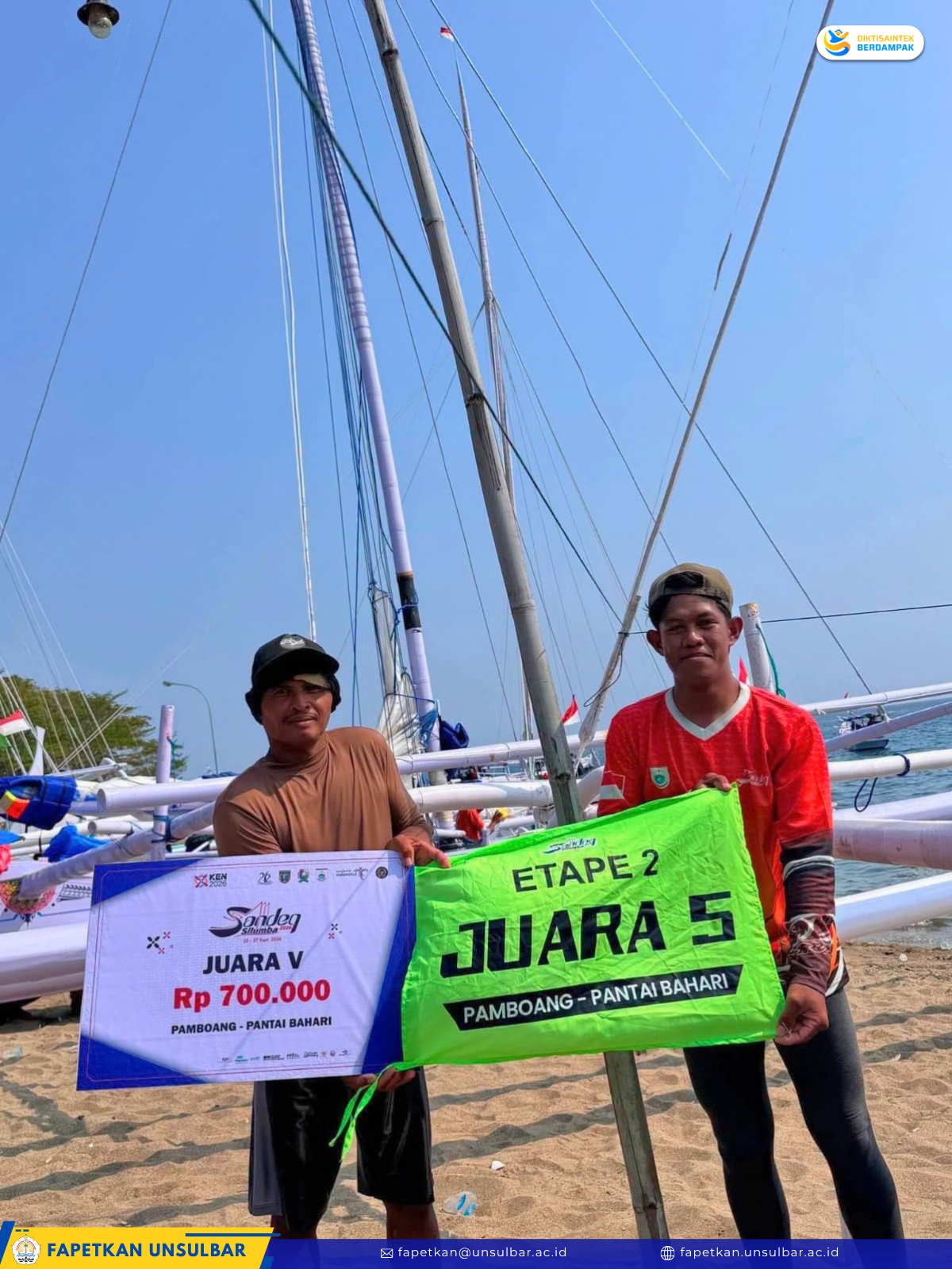Mahasiswa Fapetkan Unsulbar Raih Juara V Sandeq Silumba 2026
