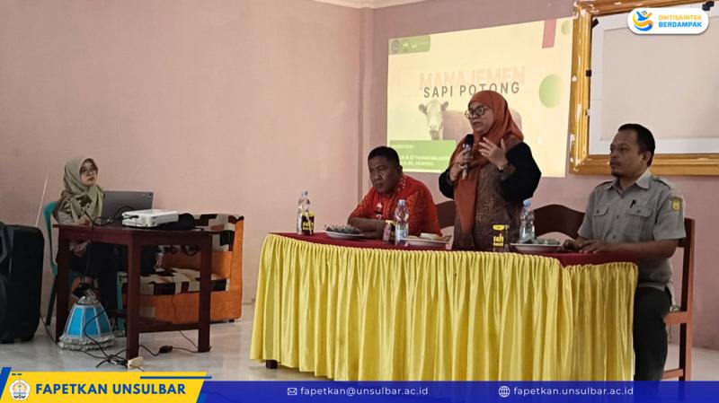 DORONG MODERNISASI PETERNAKAN NASIONAL, DEKAN FAPETKAN BAGIKAN KEPAKARAN DI BIMTEK KMP KEMENTAN GOWA