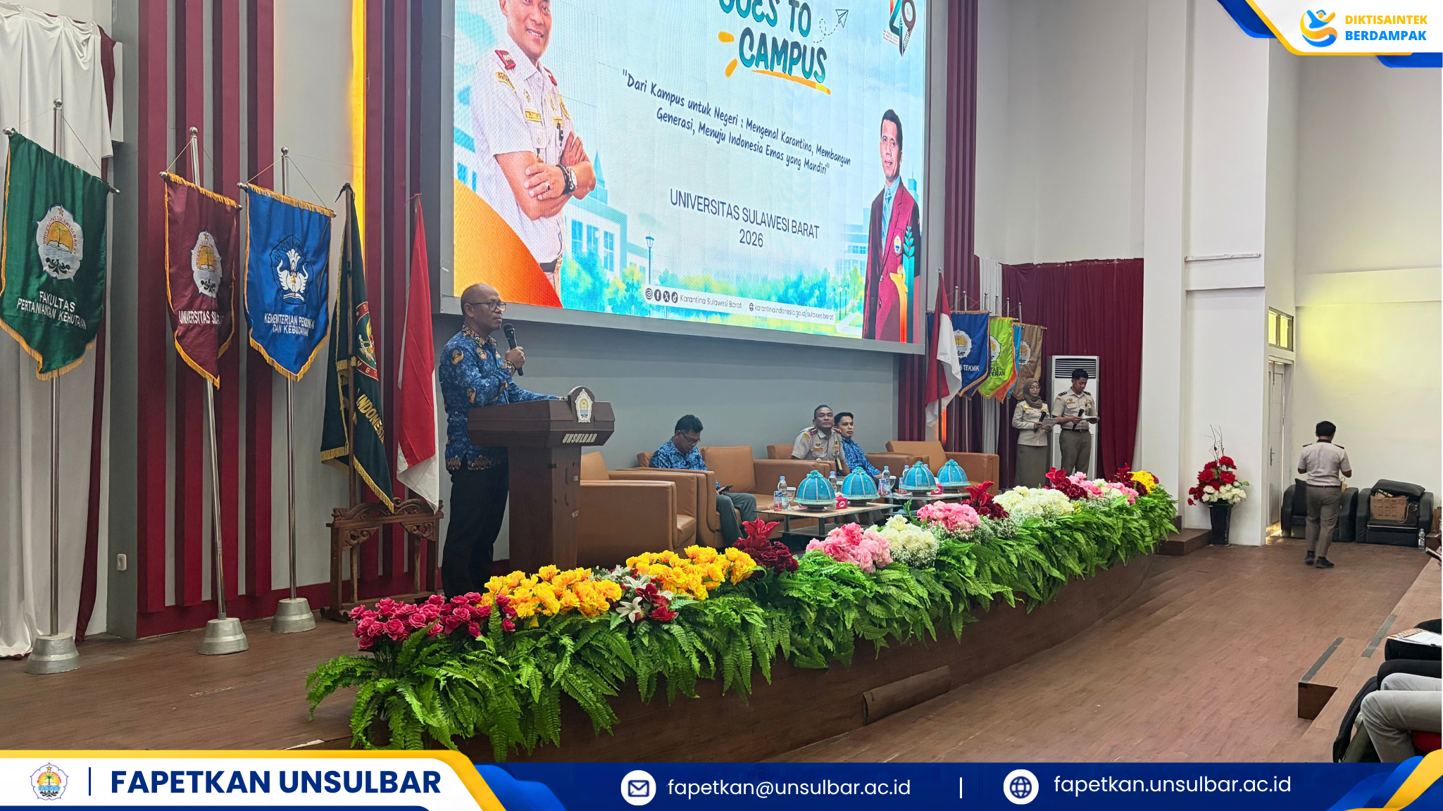 Quarantine Goes to Campus “Dari Penjaga Gerbang ke Diplomasi Ekonomi Menuju Indonesia Emas”