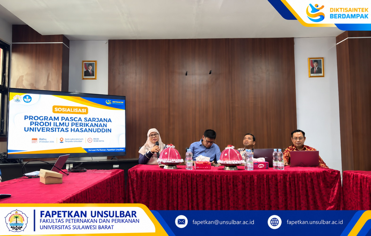 Dekan Fakultas Peternakan dan Perikanan Membuka Kuliah Umum